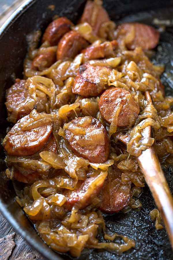 Kartoffelknödel mit Soße